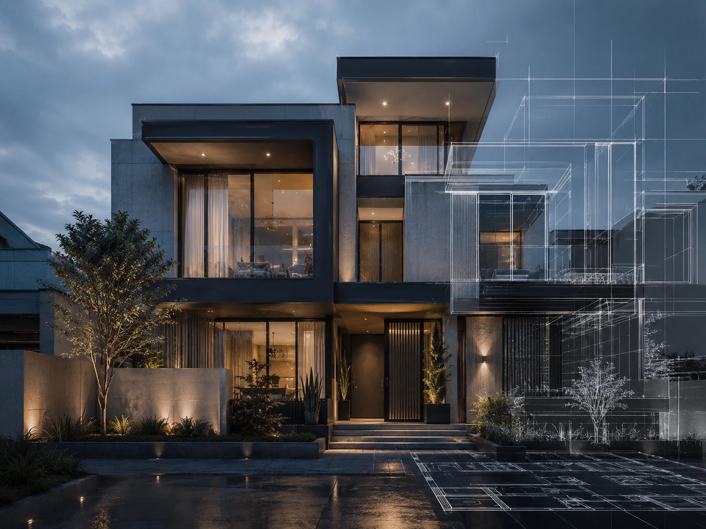 Contemporary residential development